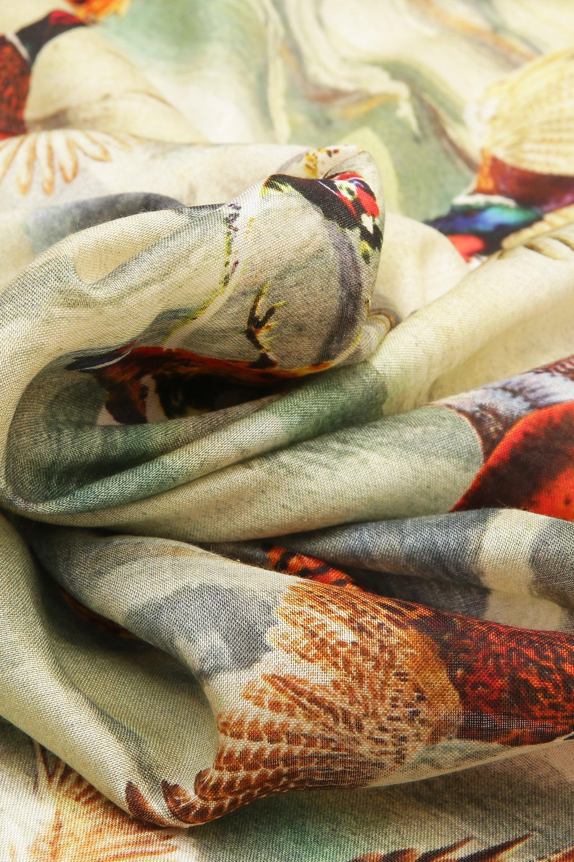 Printed Silk Scarf | Singhvis