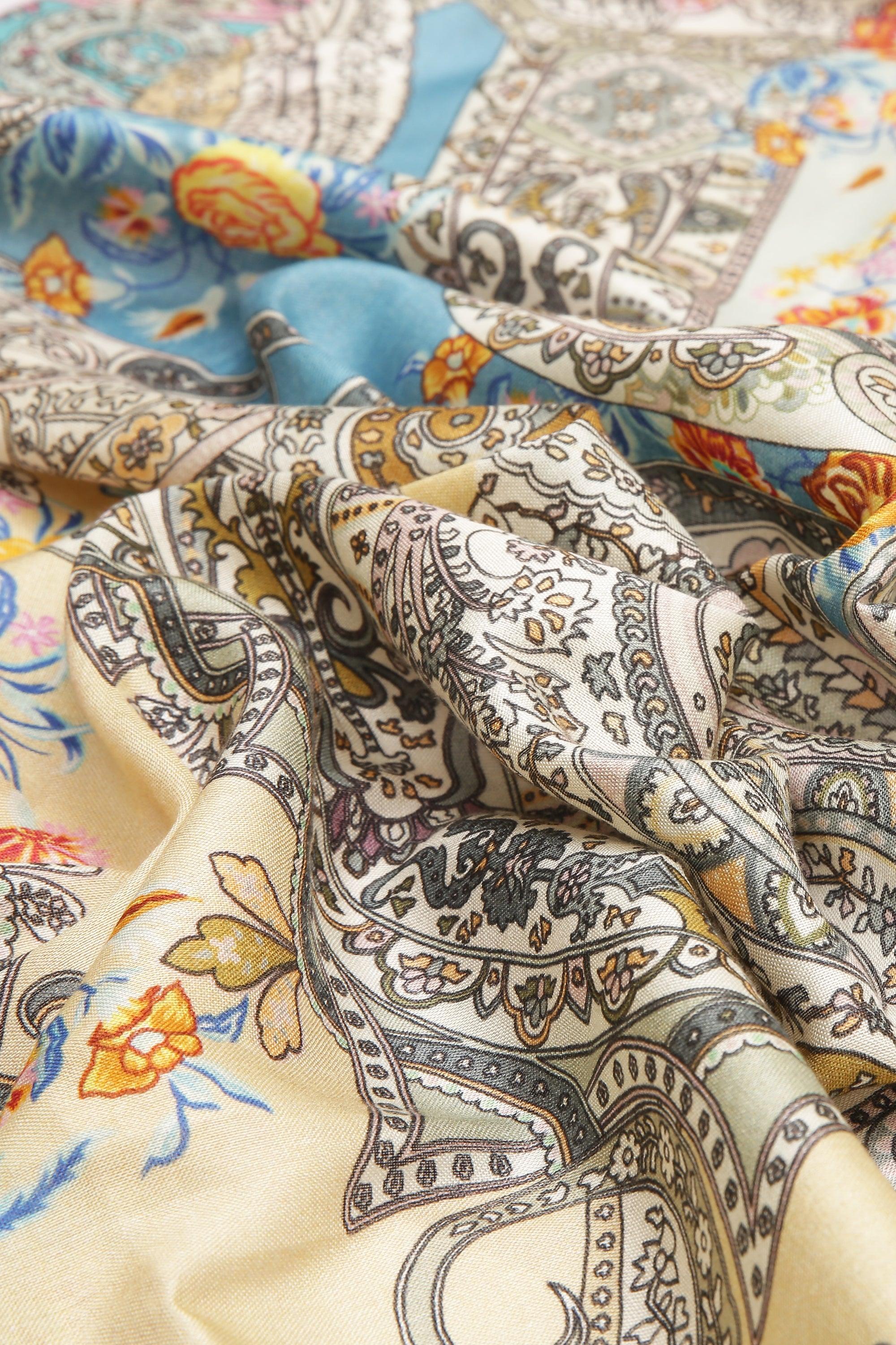 Printed Silk Scarf | Singhvis