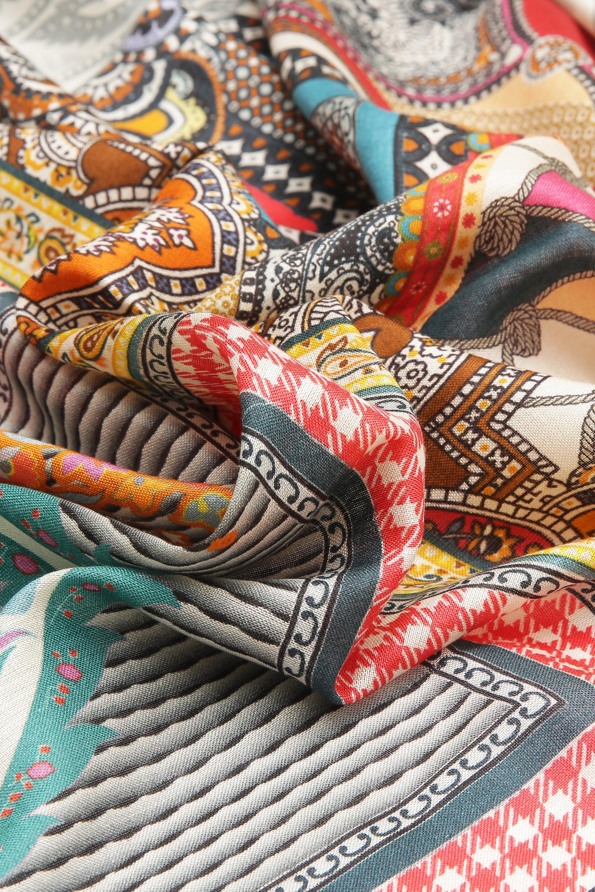 Printed Silk Scarf | Singhvis