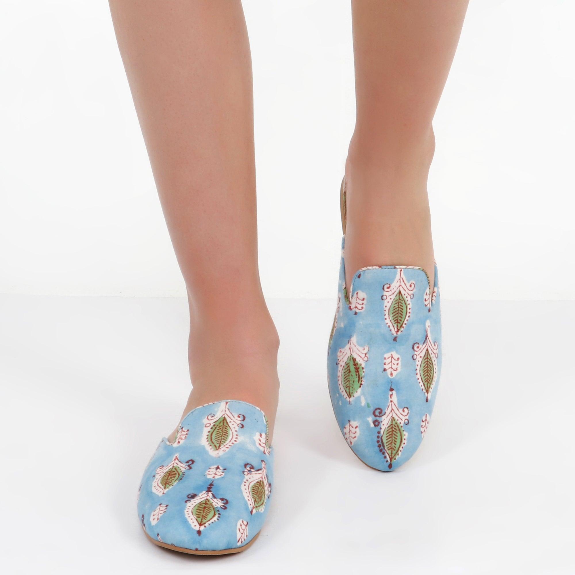 Santa Maria Mule - Blue | Singhvis