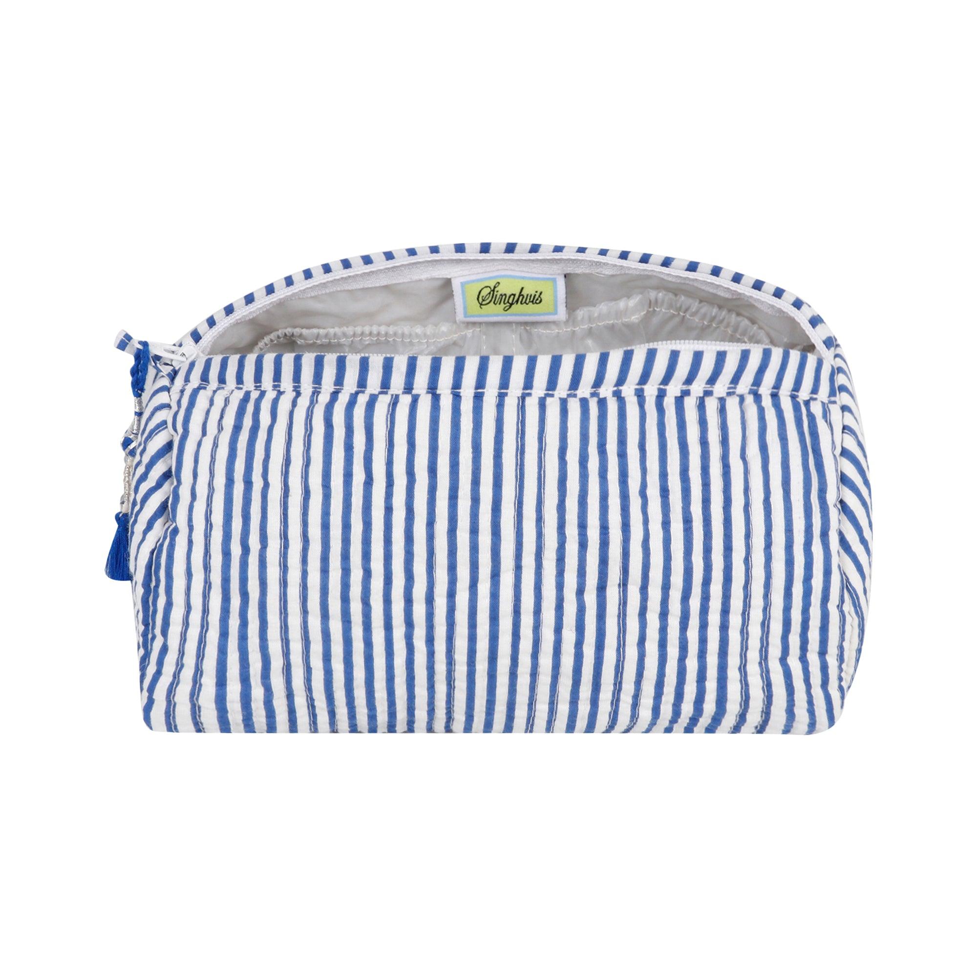 Seersucker Cosmetic Bag | Singhvis