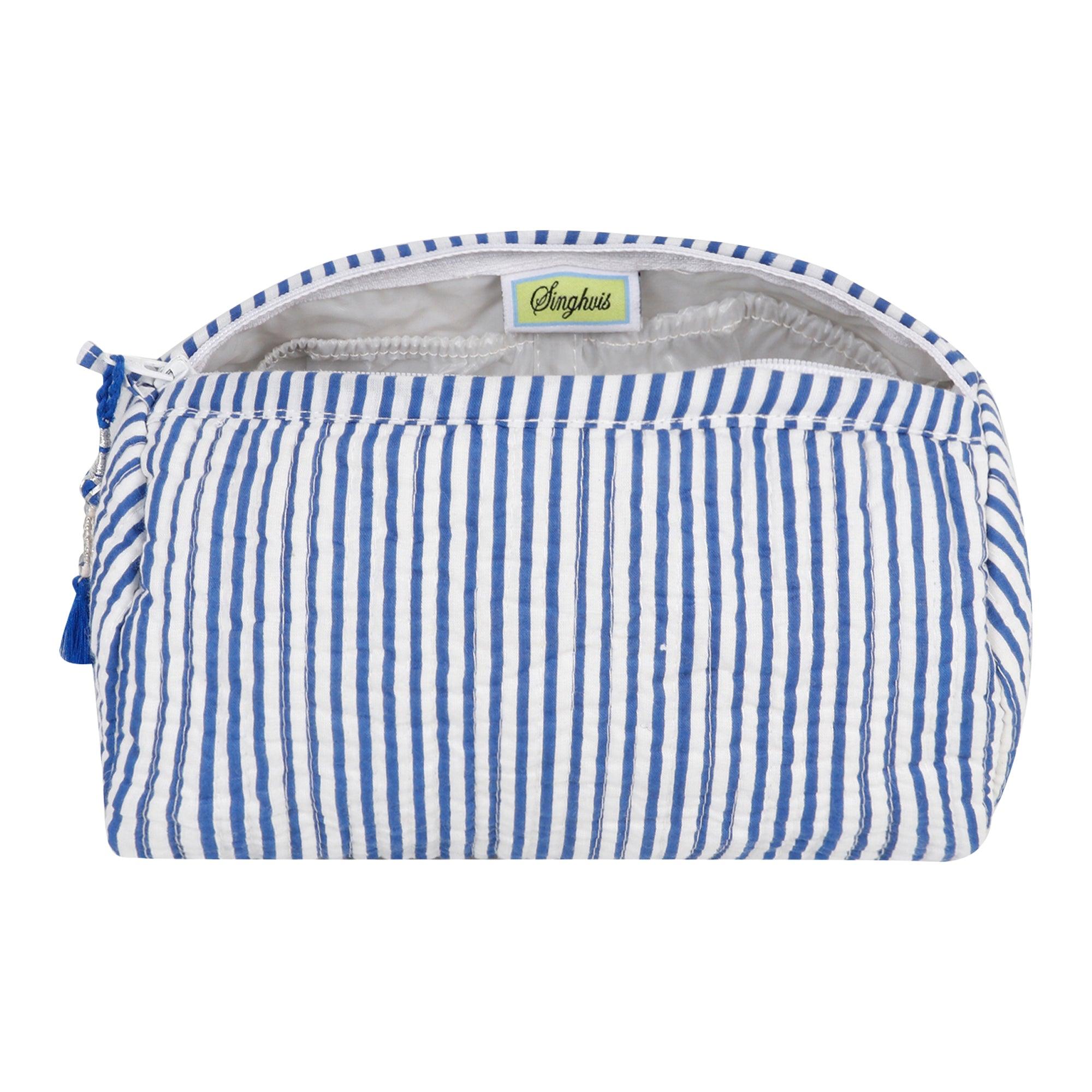 Seersucker Cosmetic Bag | Singhvis