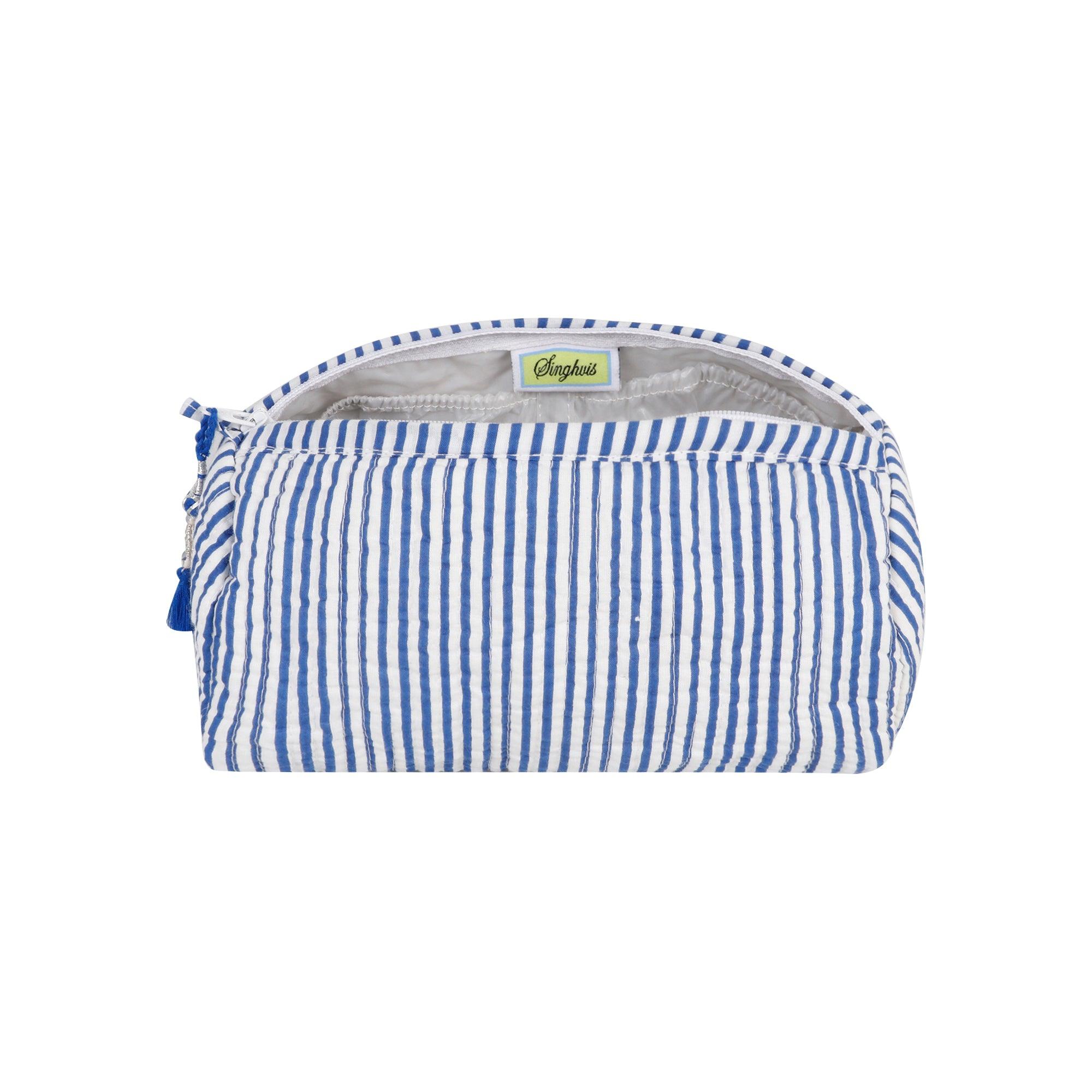 Seersucker Cosmetic Bag | Singhvis