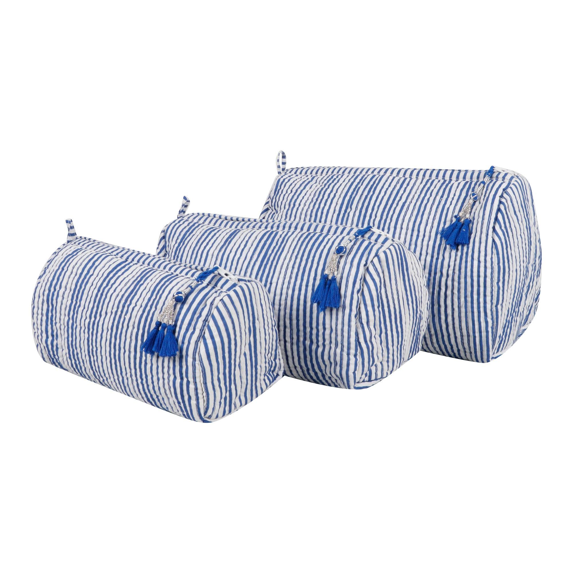 Seersucker Cosmetic Bag | Singhvis