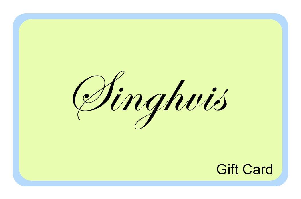 Singhvis Gift Card - Singhvis