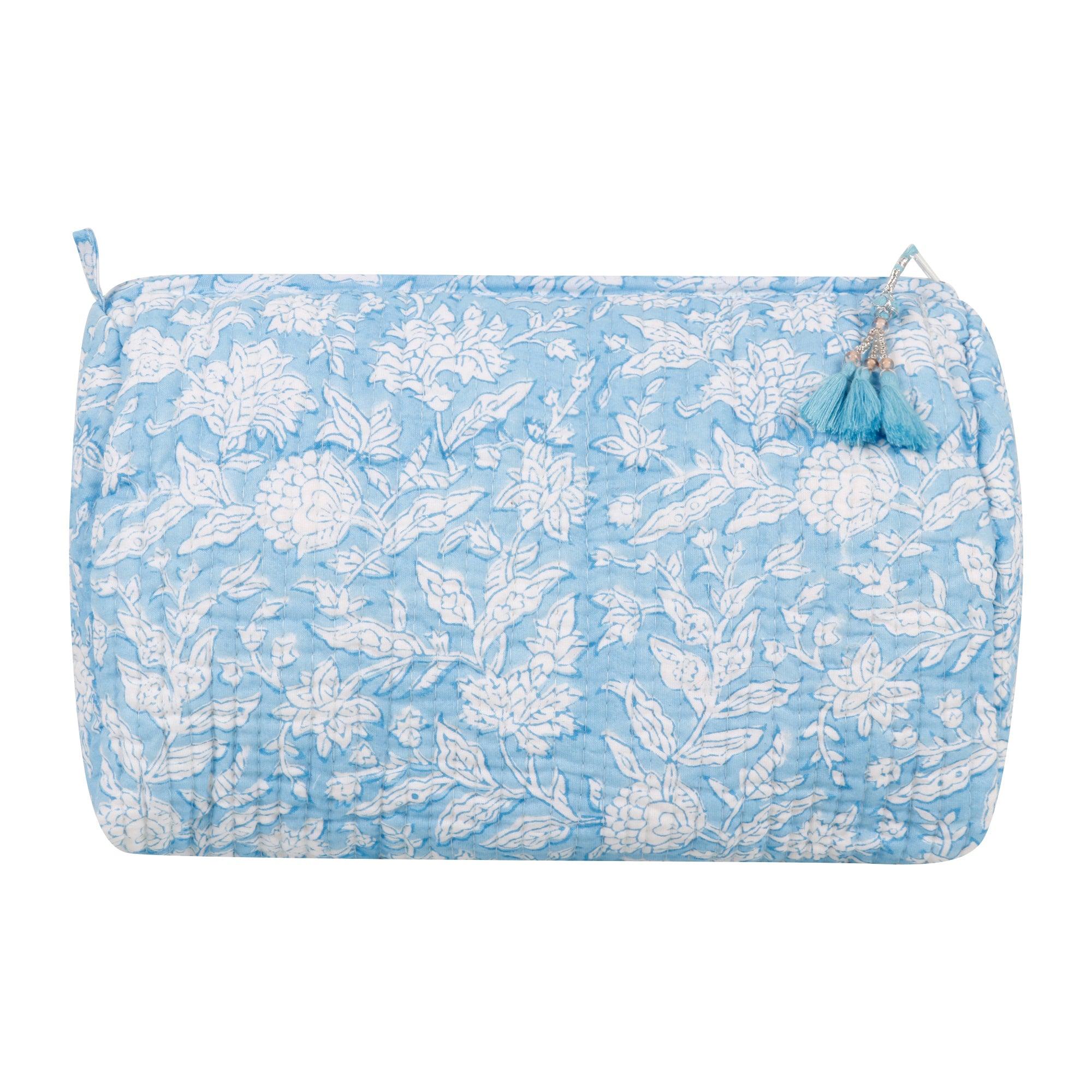Wineberry Cosmetic Bag L Blue Plain | Singhvis