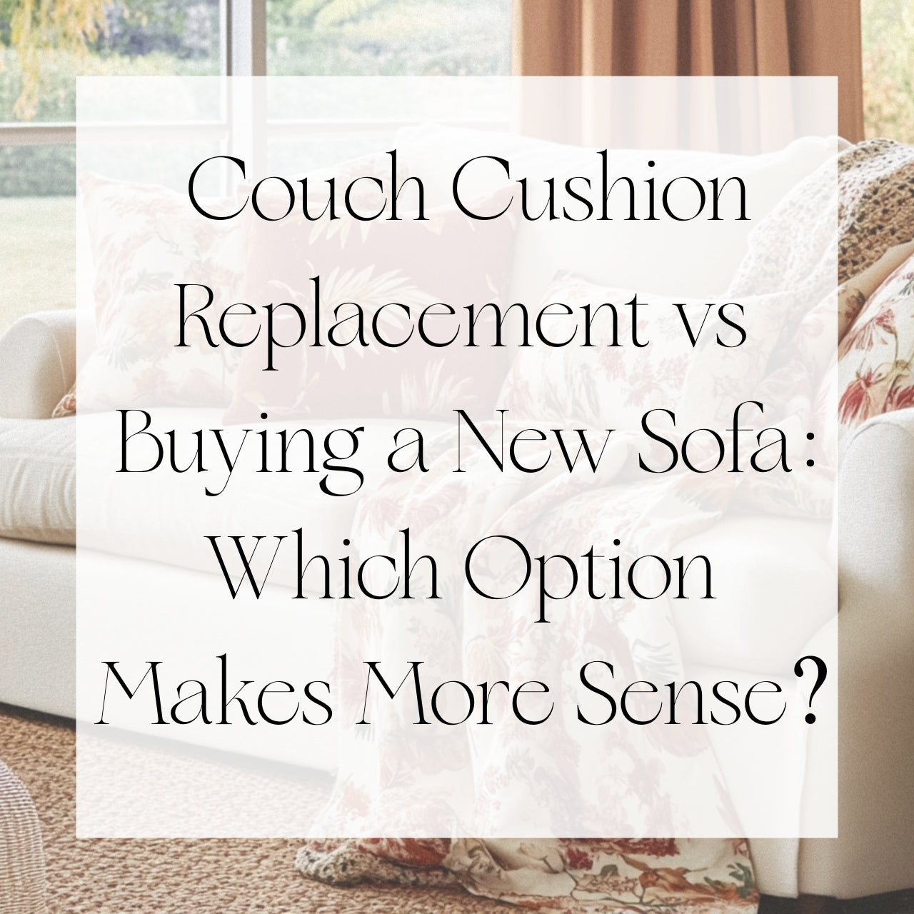Couch Cushion Replacement vs Buying a New Sofa: Which Option Makes More Sense? | Singhvis