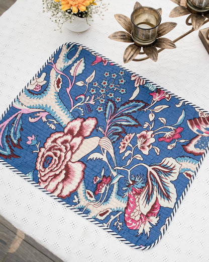 Blue Fantasy Reversible Placemats (Set of 6) | Singhvis
