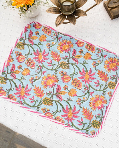 Rainbow Garden Reversible Placemats (Choose 4 or 6) | Singhvis