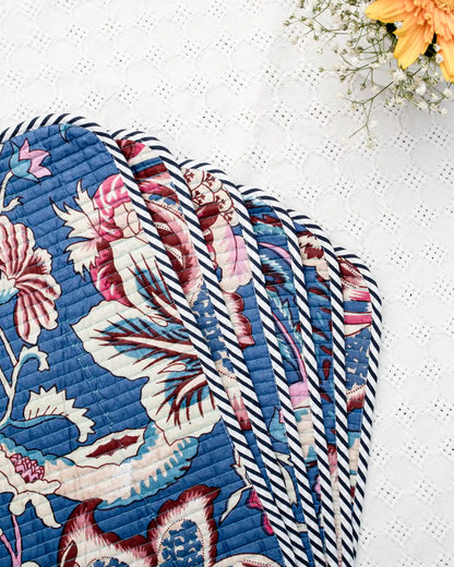 Blue Fantasy Reversible Placemats (Set of 6) | Singhvis