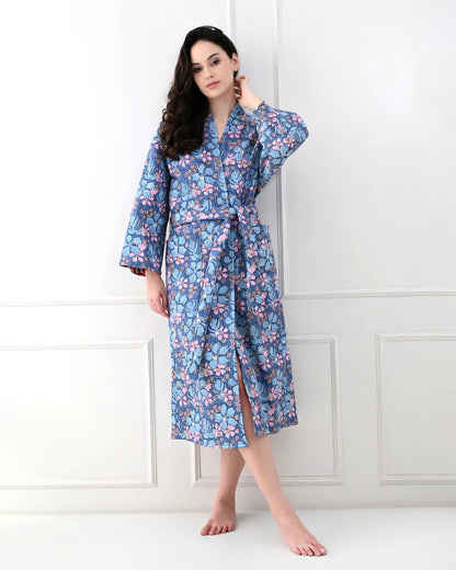 Blue Petal Bathrobe | Singhvis