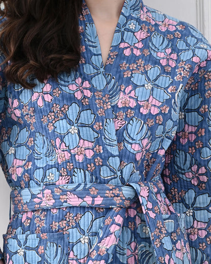 Blue Petal Bathrobe | Singhvis