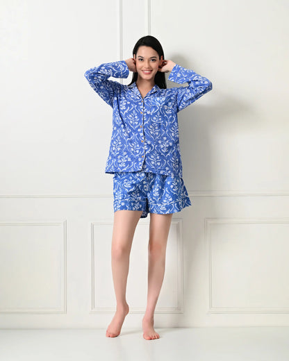 Blue Petals Pajamas | Singhvis