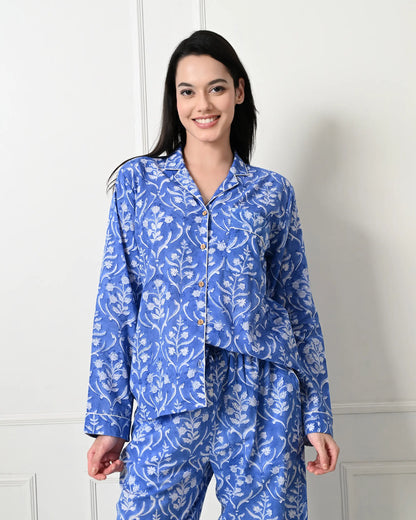 Blue Petals Pajamas | Singhvis