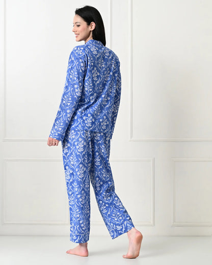 Blue Petals Pajamas | Singhvis