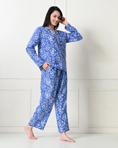 Blue Petals Pajamas | Singhvis