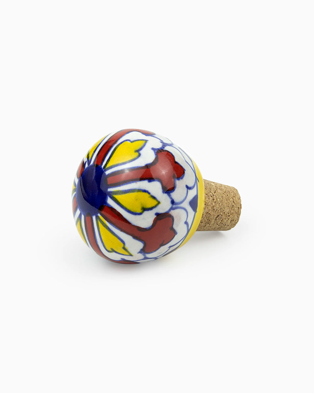 Ceramic Bottle Stopper (Set of 2) Red | Singhvis