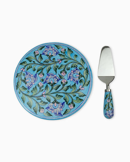 Ceramic Cake Stand with Spatula | Singhvis