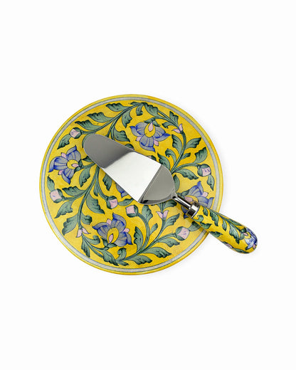 Ceramic Cake Stand with Spatula | Singhvis