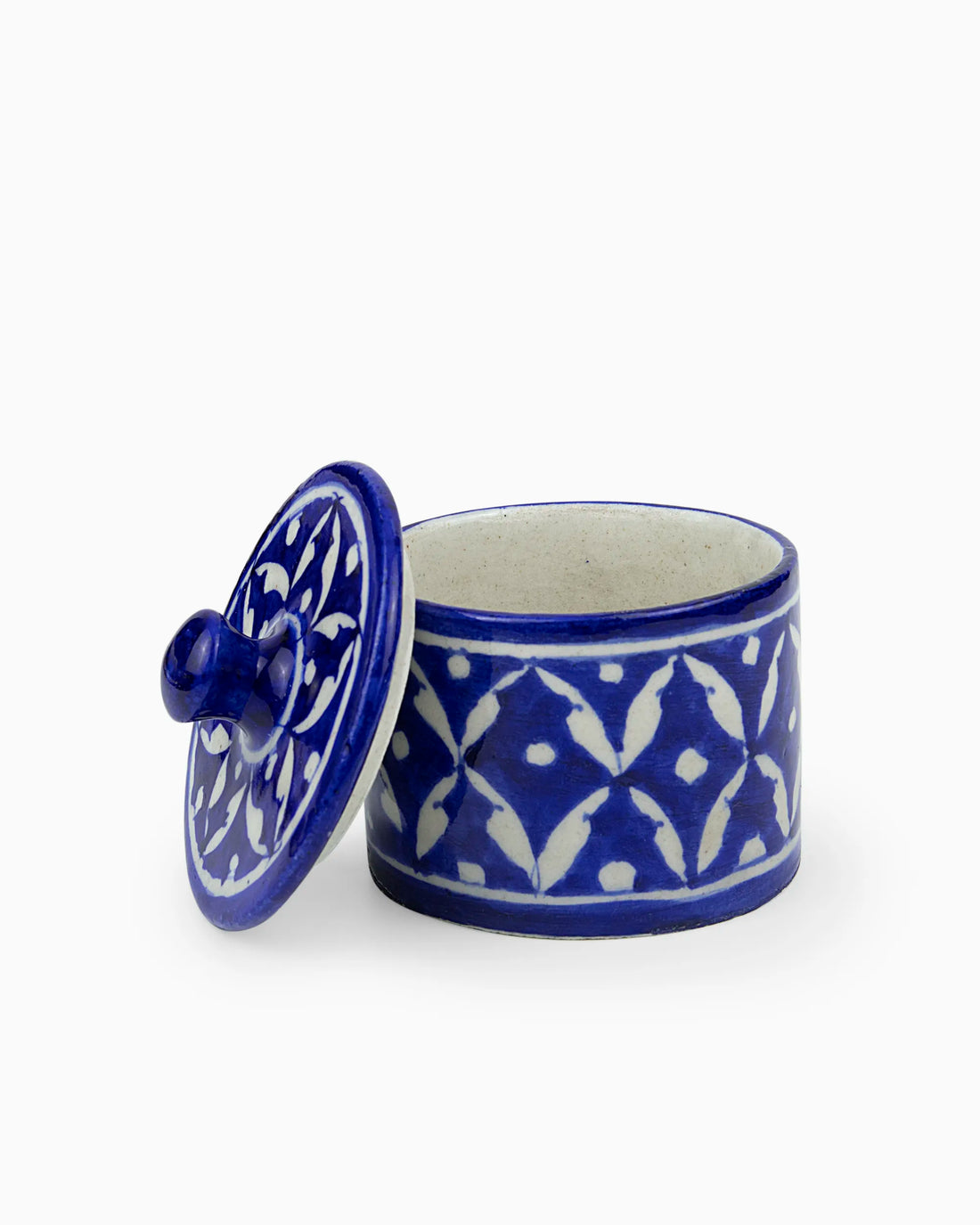 Ceramic Container with Lid - Bathroom Organizer | Singhvis