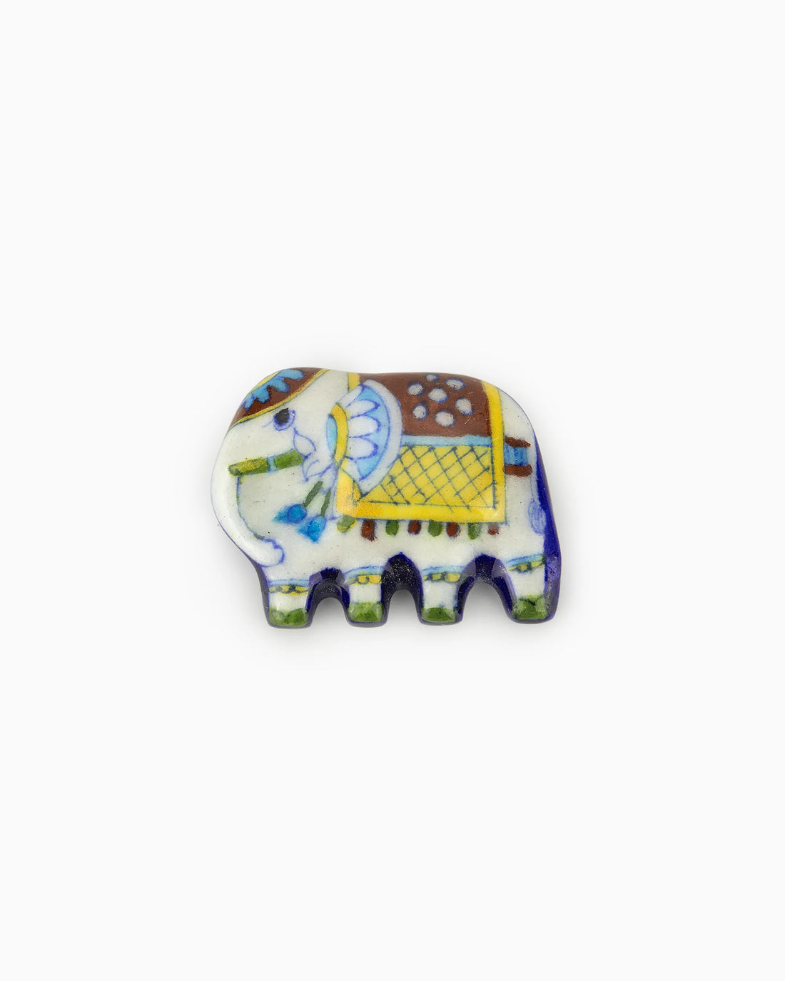 Ceramic Elephant Fridge Magnets (Set of 4) | Singhvis