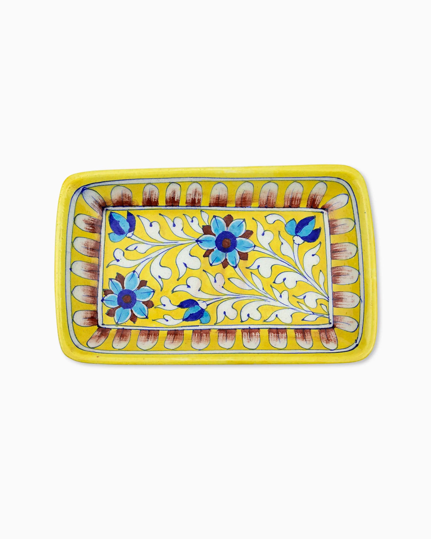 Ceramic Floral Tray