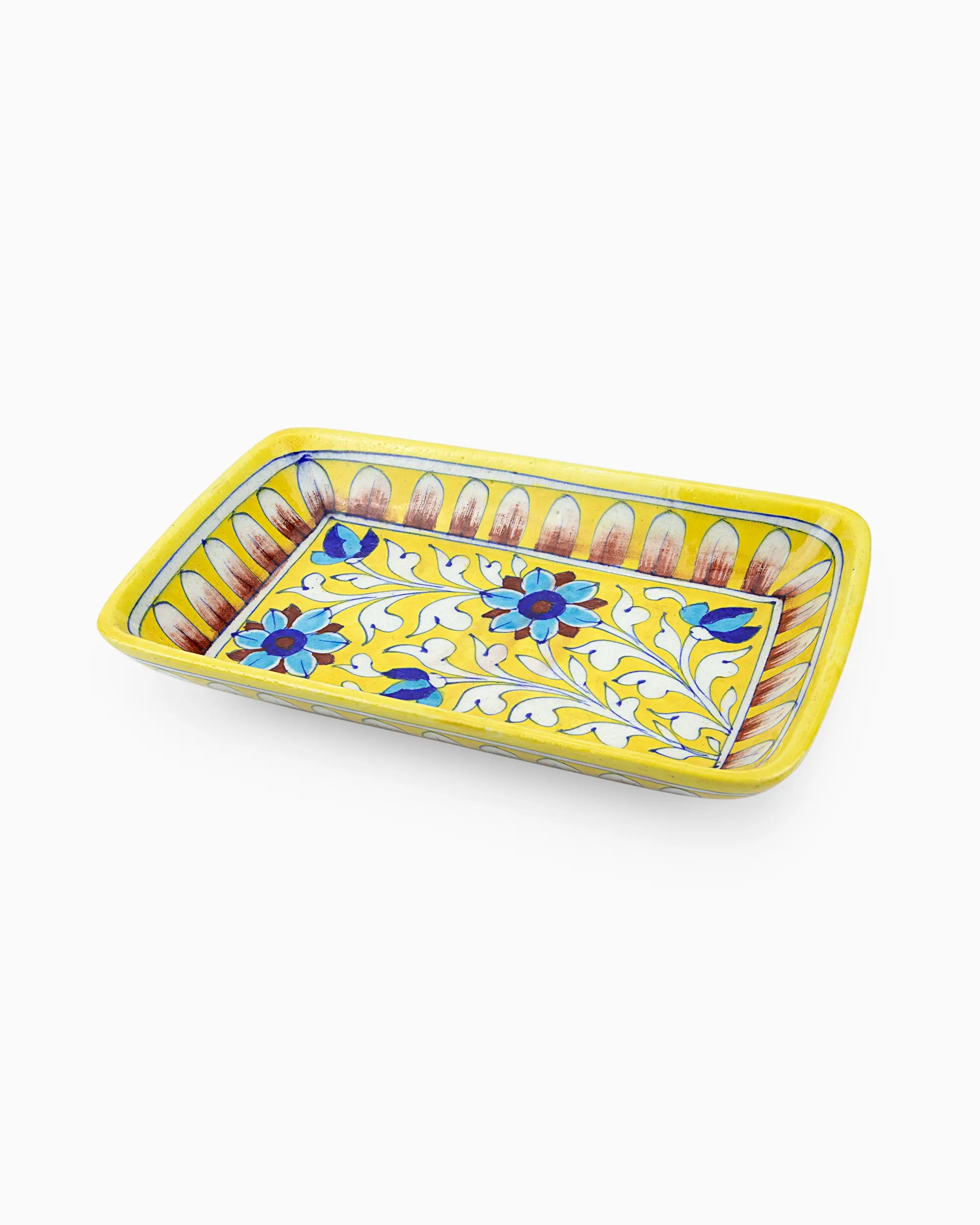 Ceramic Floral Tray