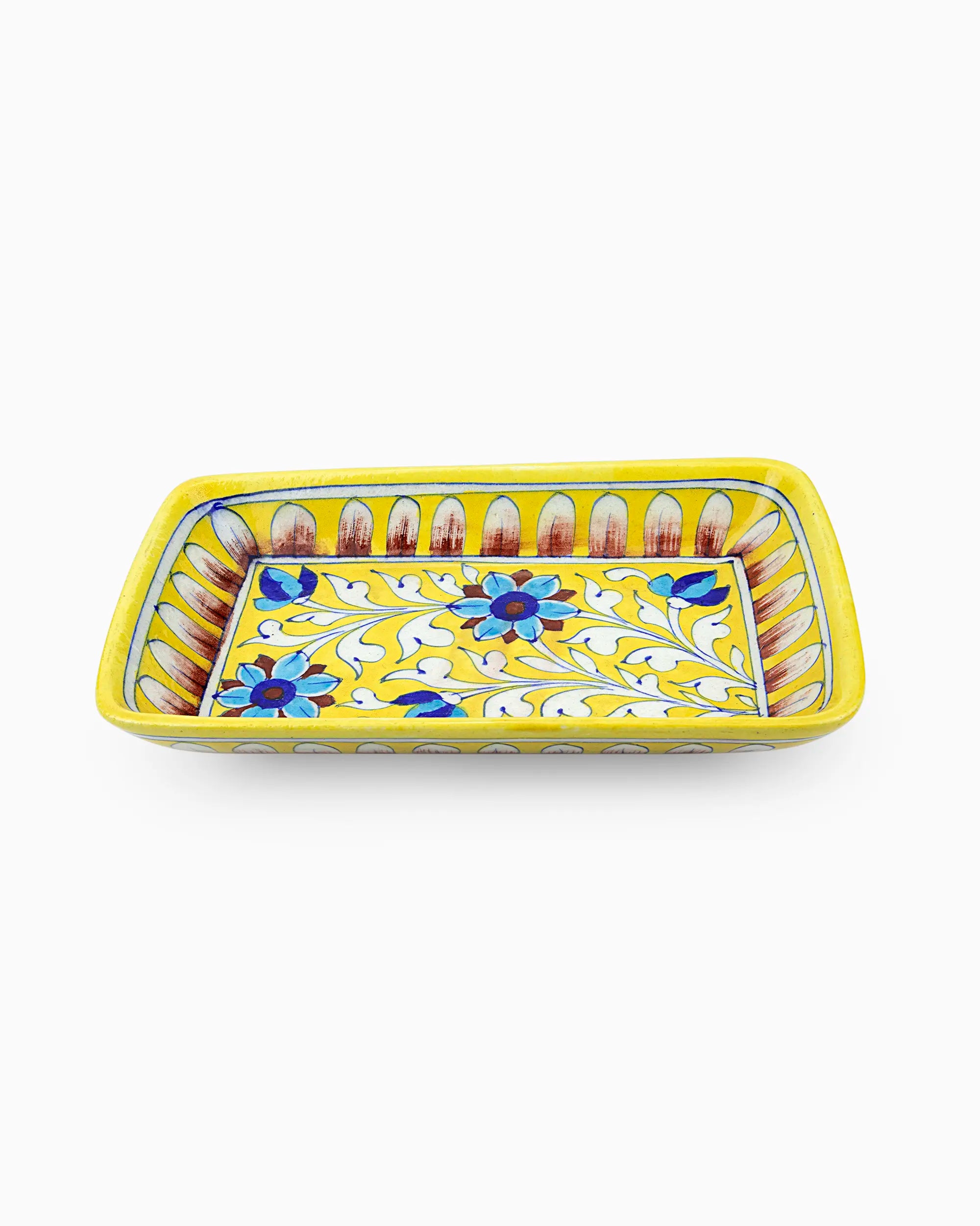 Ceramic Floral Tray