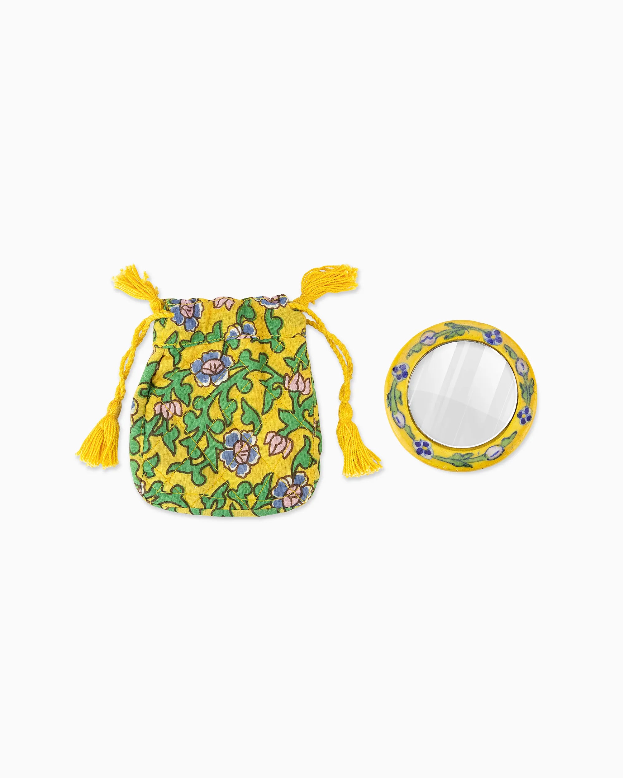 Ceramic Mirror with Pouch