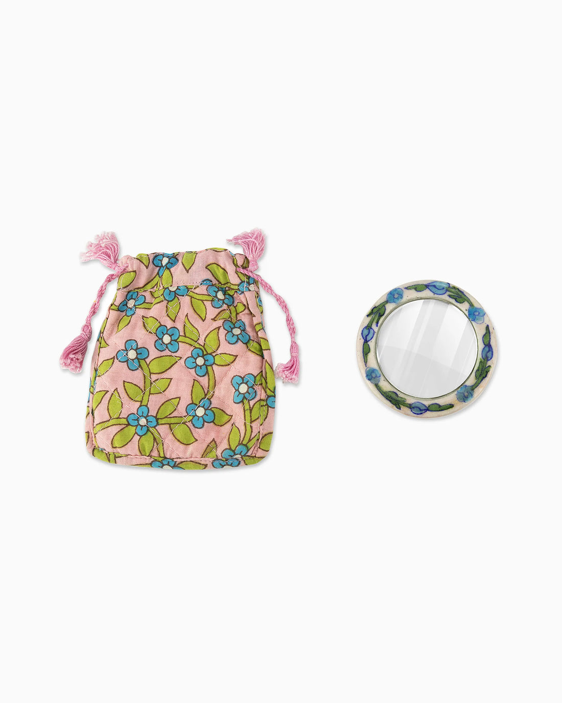 Ceramic Mirror with Pouch | Singhvis