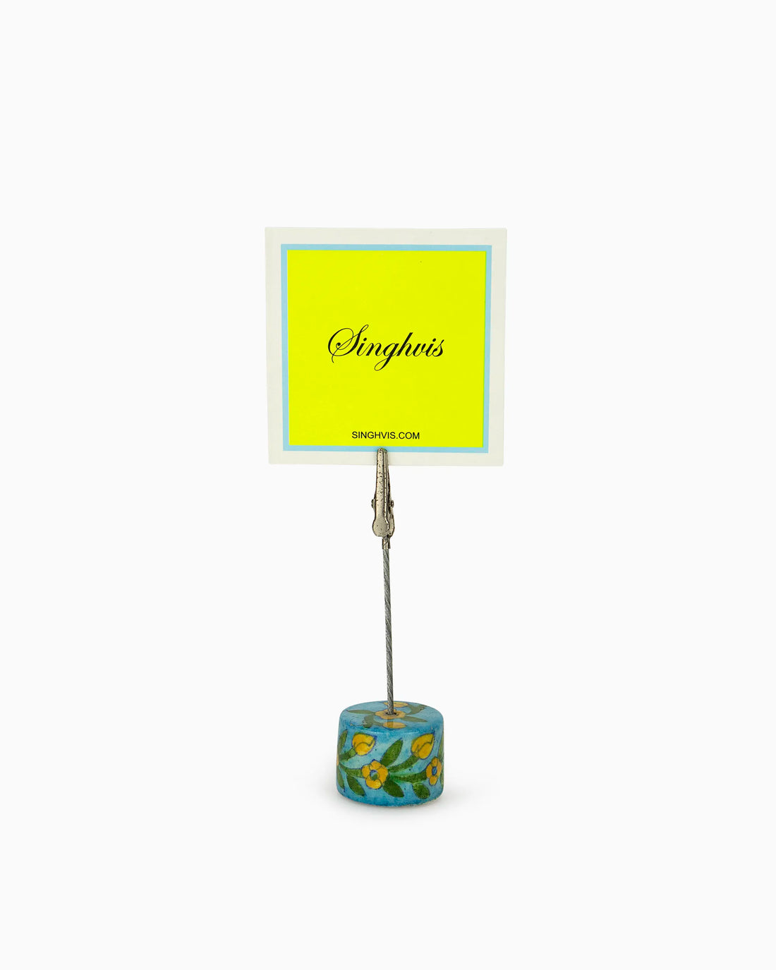 Ceramic Place Card Holder Blue | Singhvis