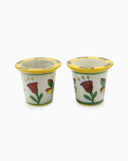 Ceramic Planter Pot (Set of 2) Yellow | Singhvis