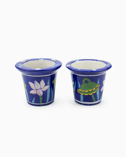 Ceramic Planter Pot (Set of 2) Blue | Singhvis