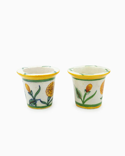 Ceramic Planter Pot (Set of 2) White | Singhvis