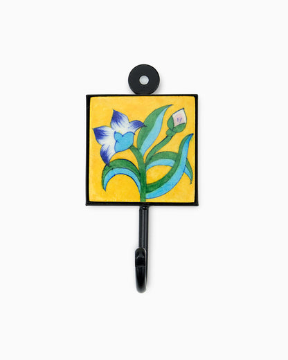 Ceramic Square Iron Tile Hook (Set of 2) | Singhvis