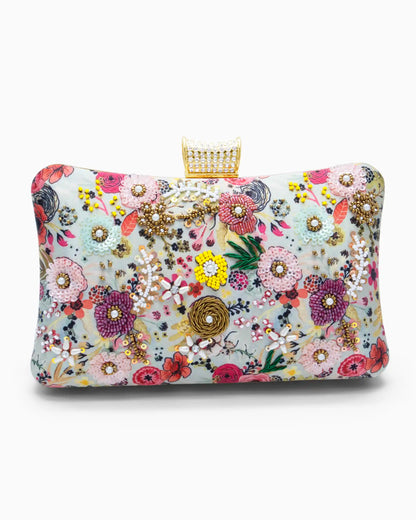 Floral Meadow Evening Clutch | Singhvis