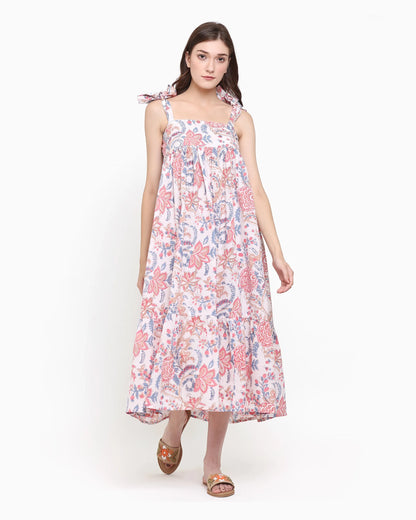 Florencia Bloomy Pink Dress | Singhvis