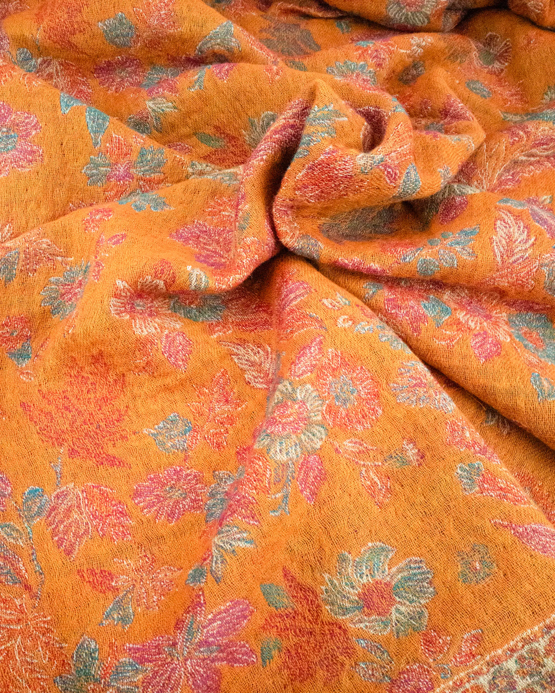Golden Blossom Wool Throw | Singhvis