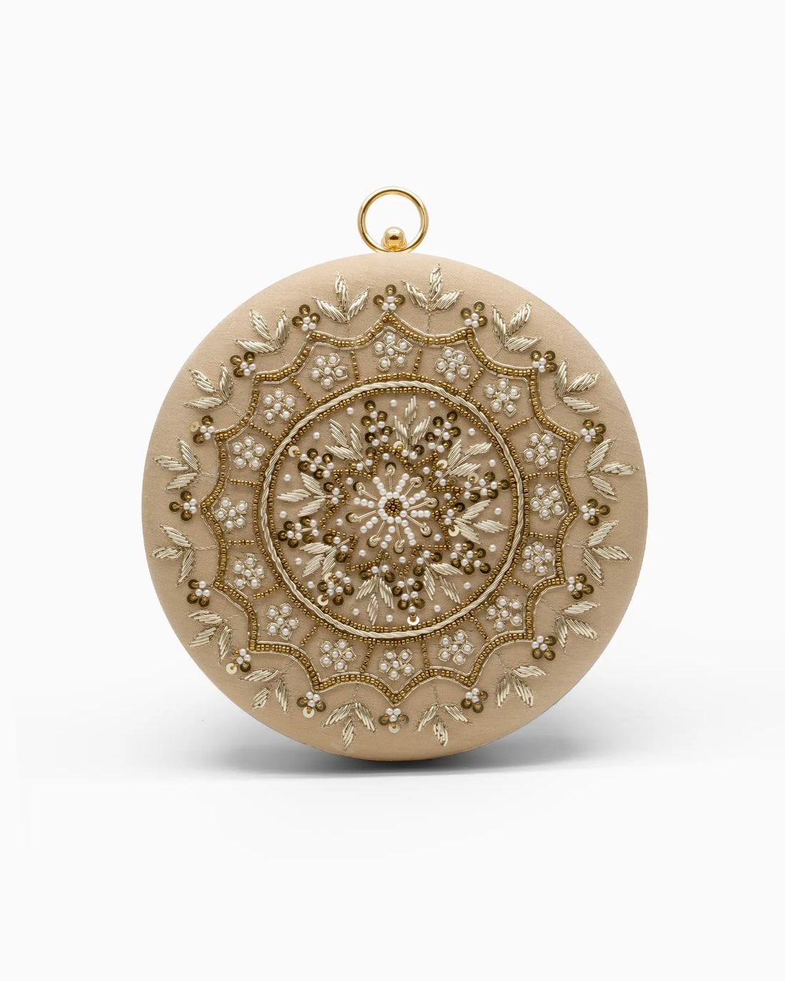 Heirloom Pearl Round Evening Clutch | Singhvis