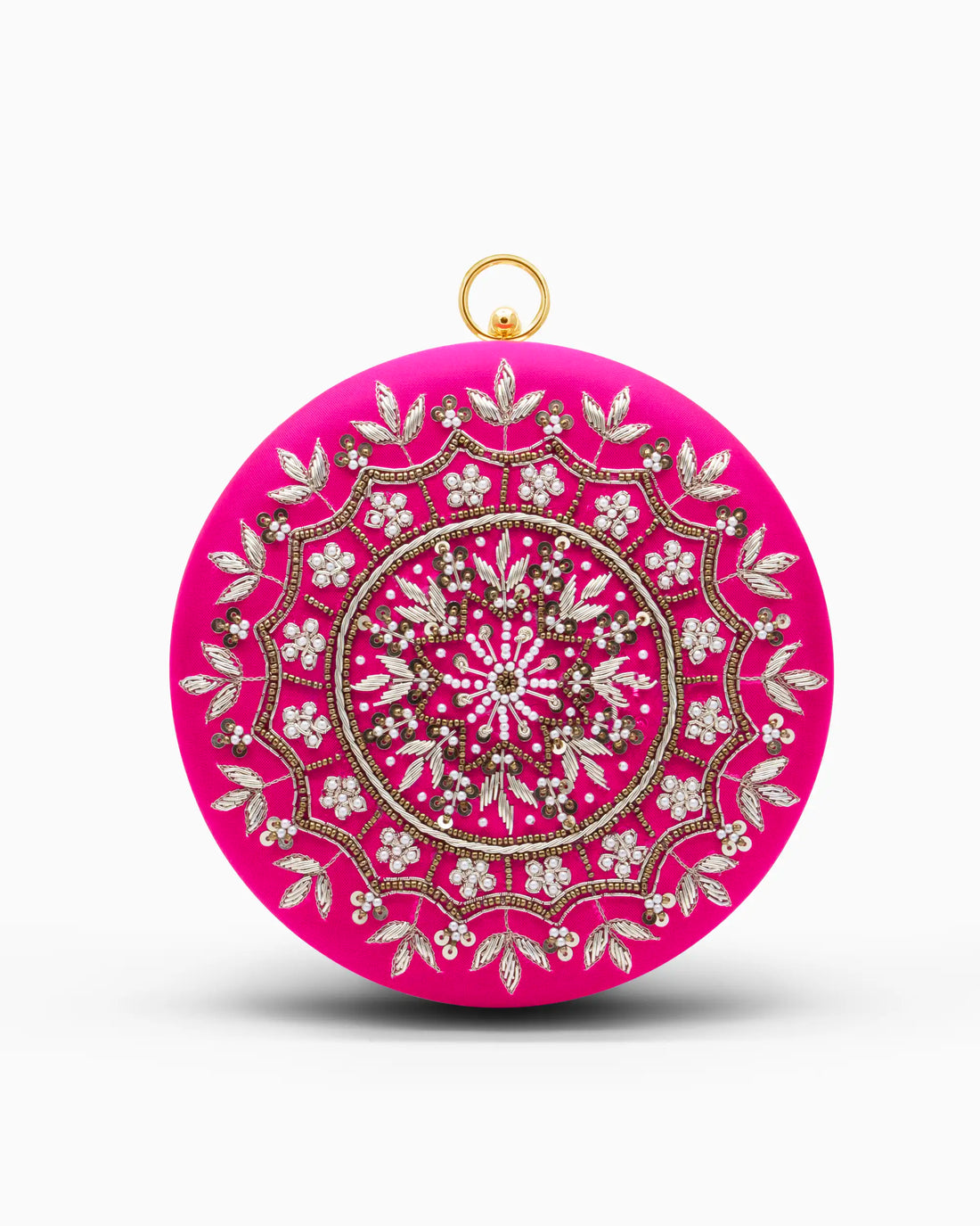 Hot Pink Starburst Evening Clutch | Singhvis