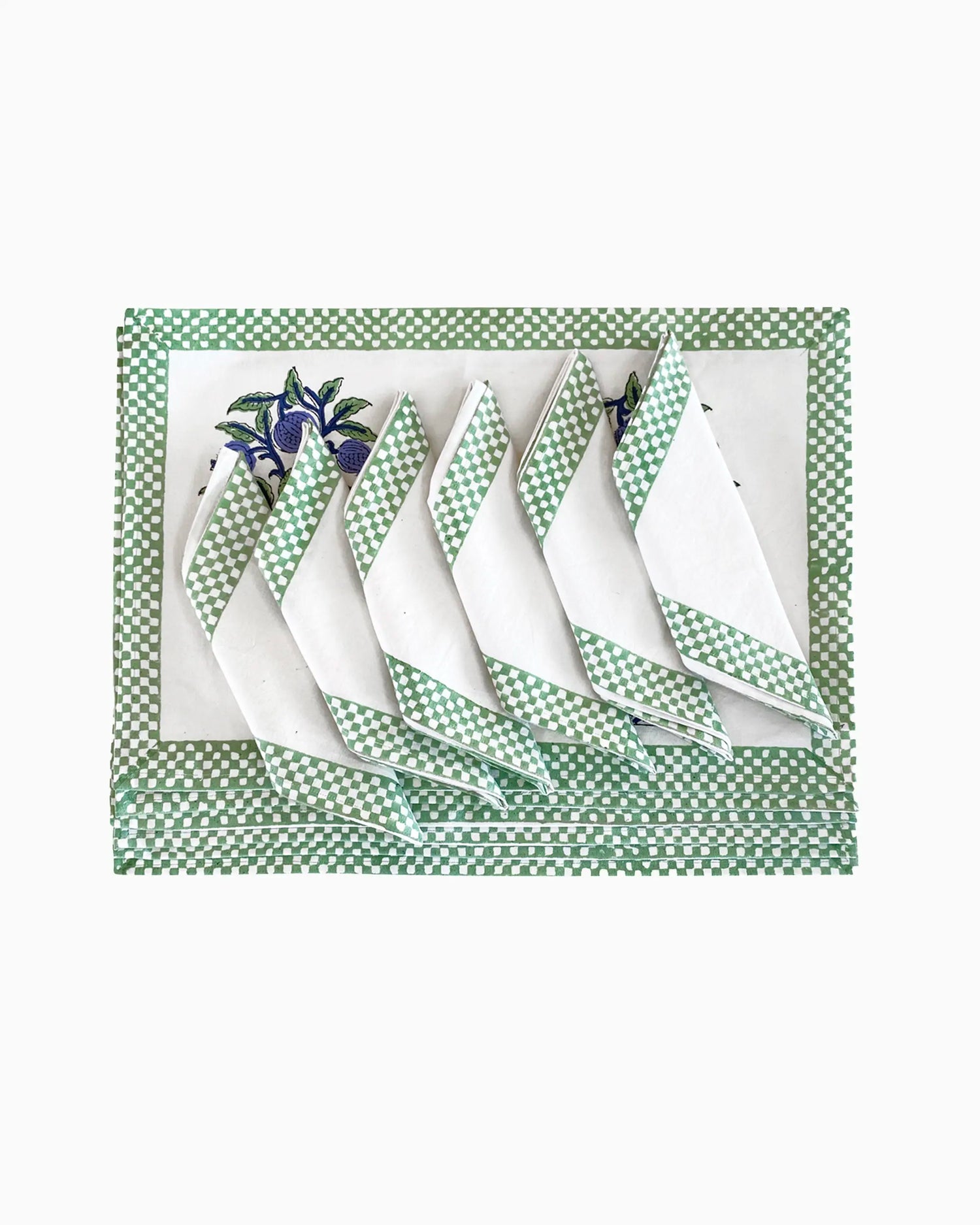 Iris Placemats &amp; Napkins (Set of 12)