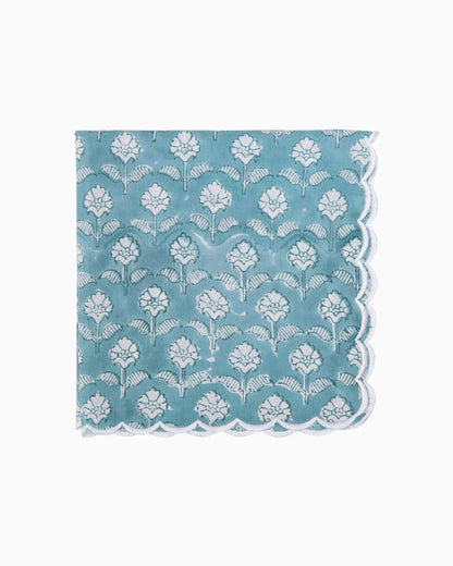 Moonlit Blue Napkin Set (Choose 4 or 6) | Singhvis
