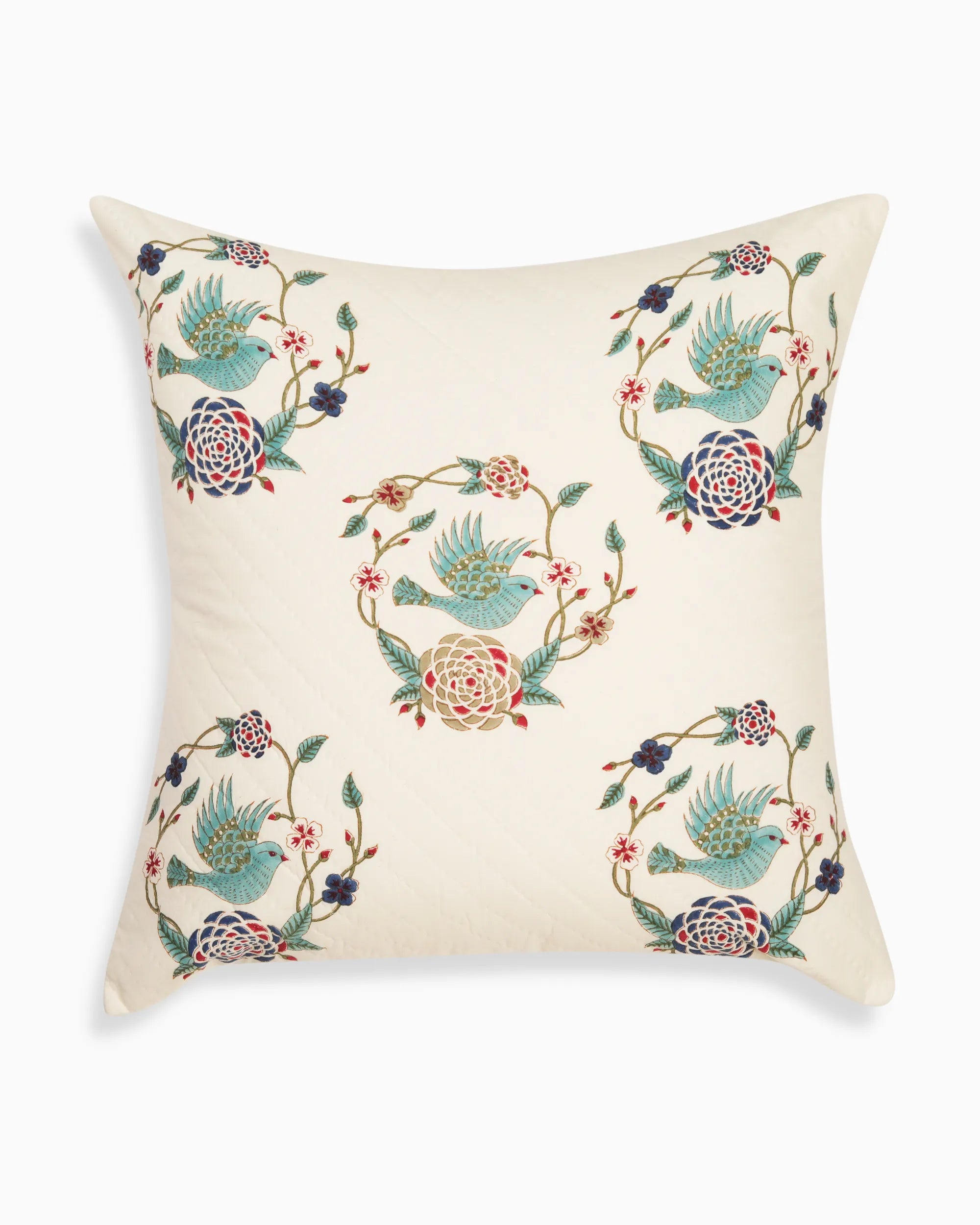 Nature's Symphony Quilted Pillow Cover