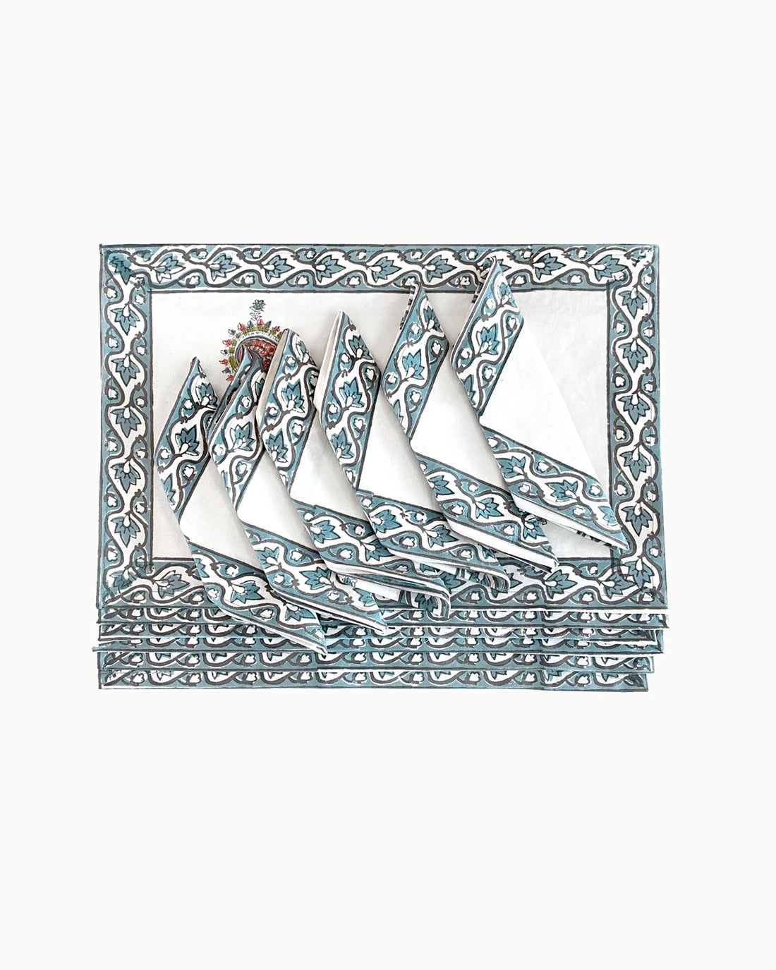 Paisley Placemats &amp; Napkins (Set of 12) | Singhvis