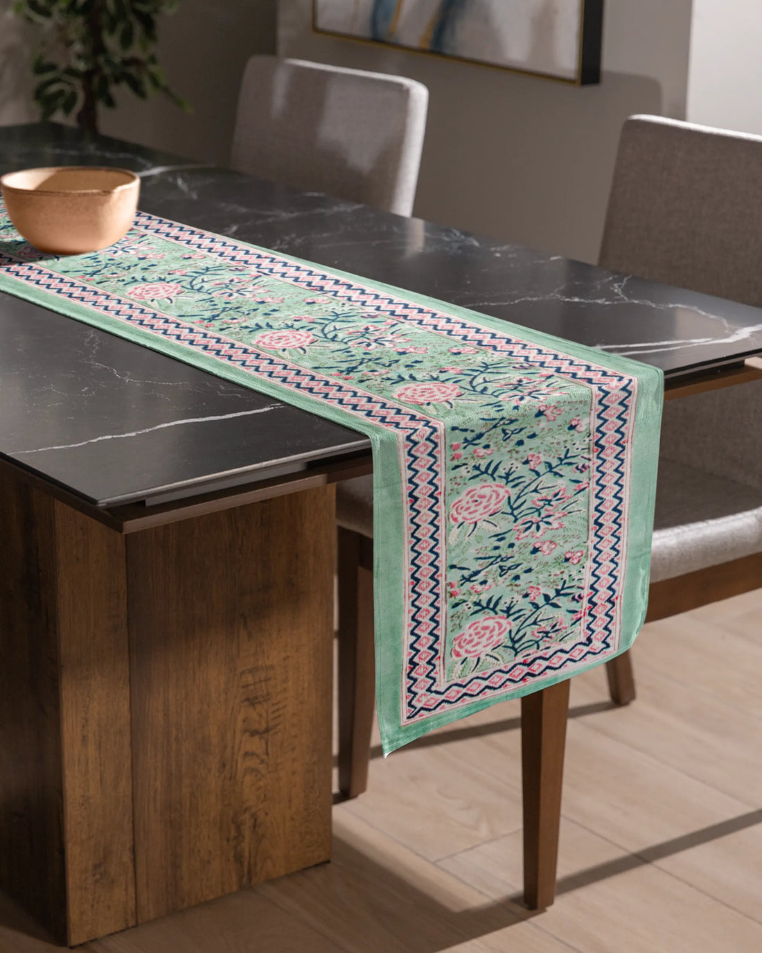 Petal Harmony Table Runner | Singhvis