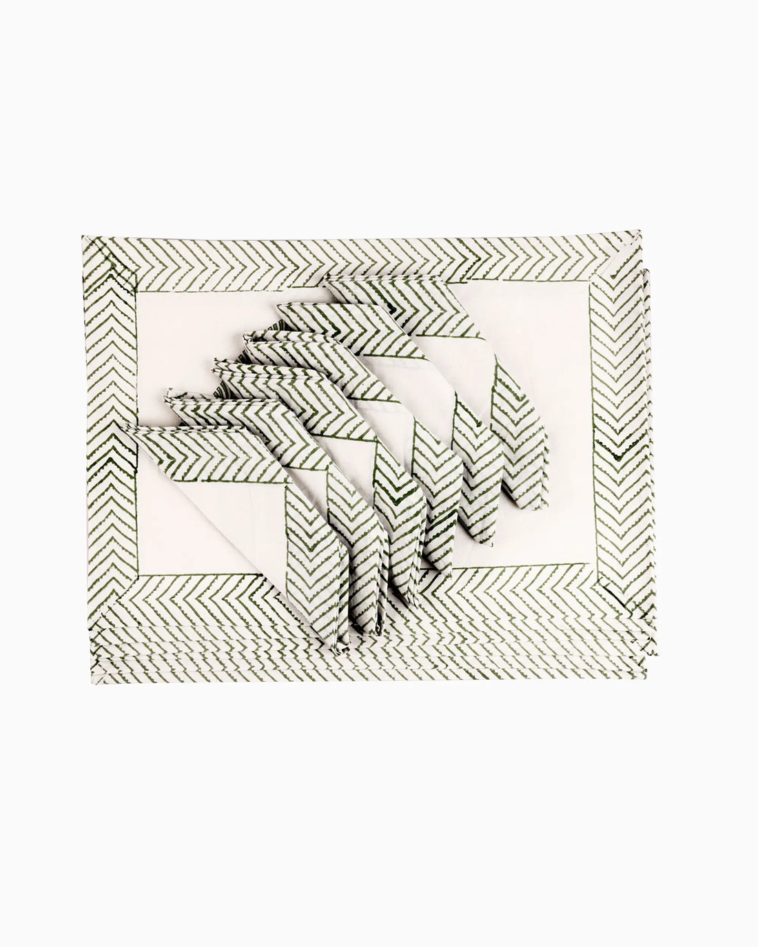 Petunia Placemats &amp; Napkins (Set of 12) White | Singhvis