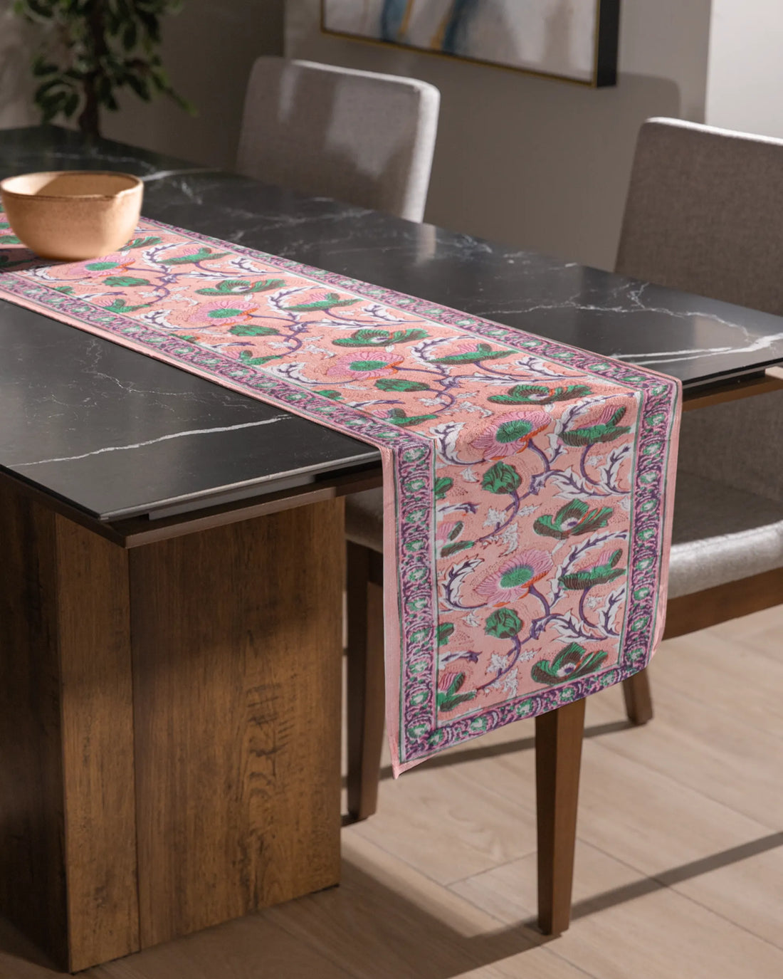 Pink Cascade Table Runner | Singhvis