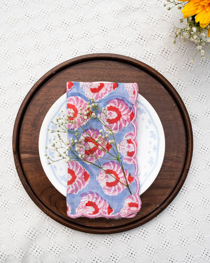 Pink &amp; Blue Cotton Candy Napkin (Set of 6) | Singhvis