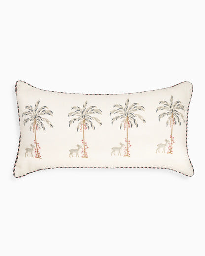 Playful Deer Cushion Cover White | Singhvis
