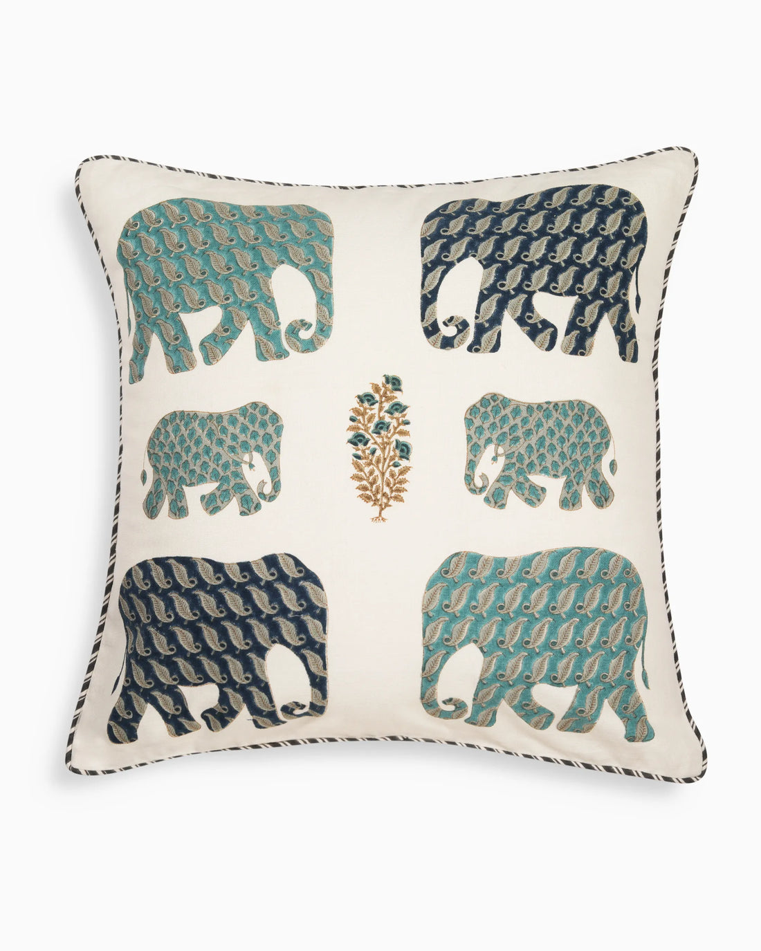 Regal Elephants Pillow Cover